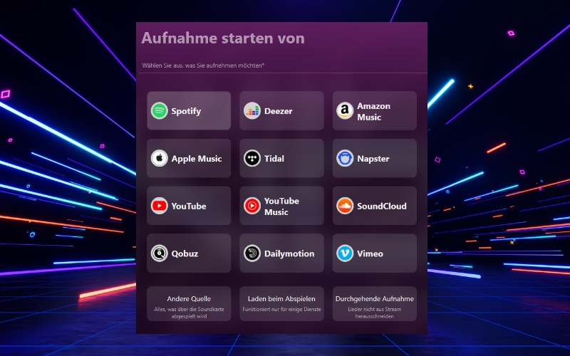 Audials One nimmt Amazon Music, Spotify, Tidal, Deezer und mehr auf