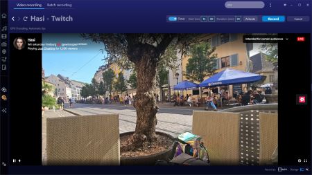 Record live streams